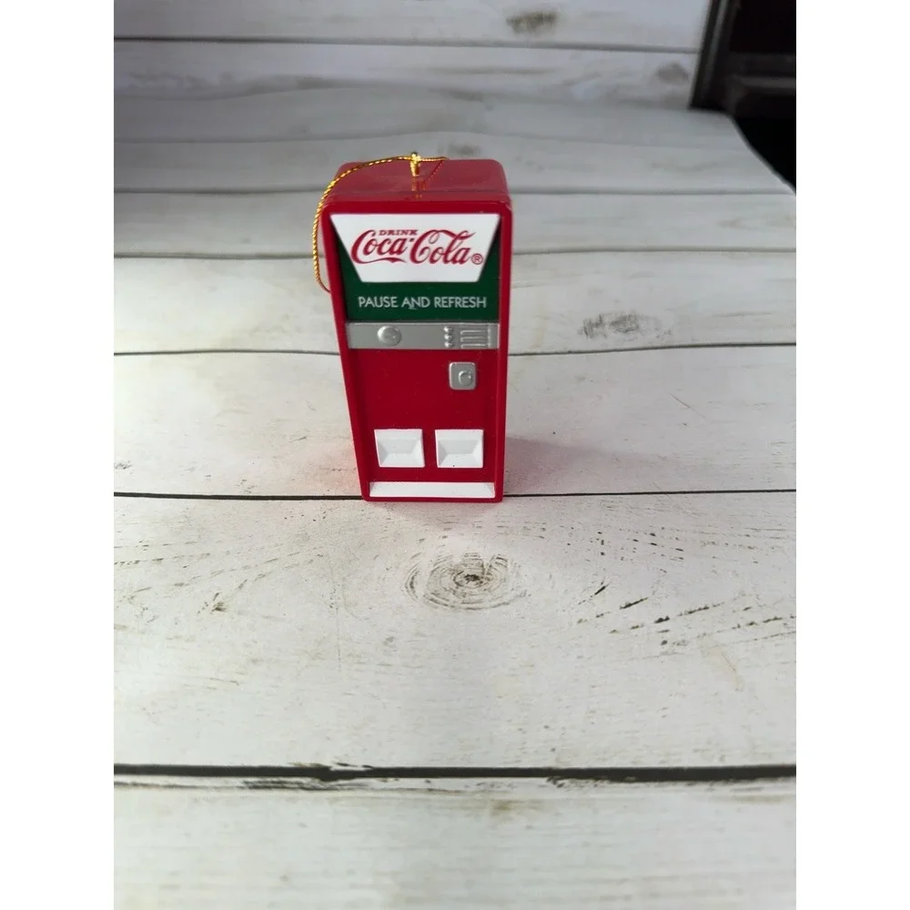 Vtg Coca-Cola‎ Christmas Ornament Lot 8pc Santa Polar Bear Truck Vending Machine